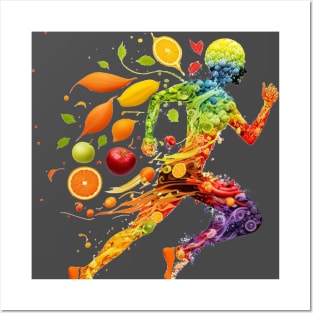 Nutrition and Physical Activity- healthy body Posters and Art